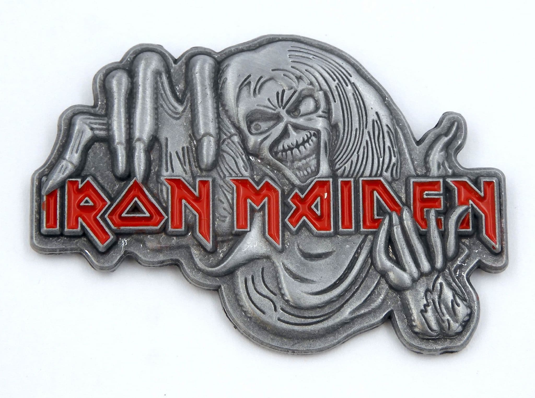 Iron Maiden - 'Number of the Beast' Enamelled Metal Lapel Badge