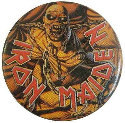 Iron Maiden - 'Piece of Mind' Vintage 32mm Badge