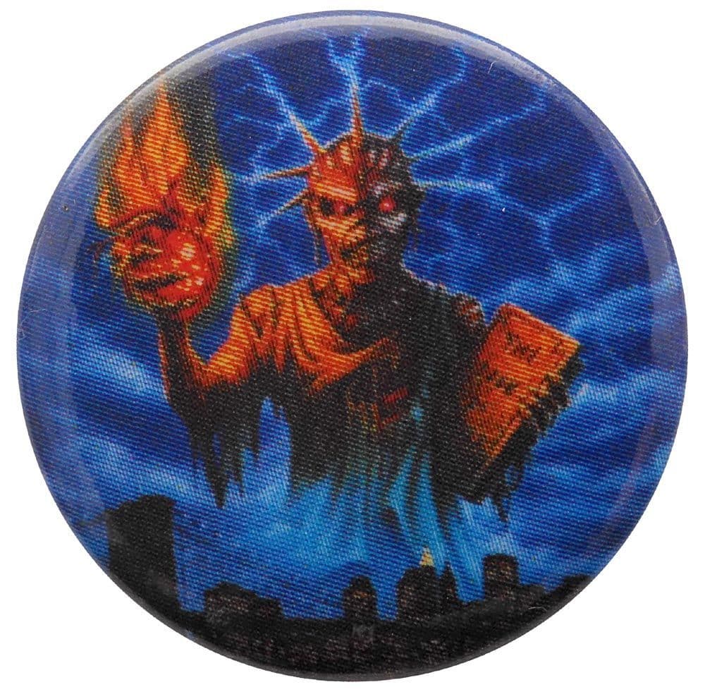 Iron Maiden - 'Seventh Son Liberty' Button Badge
