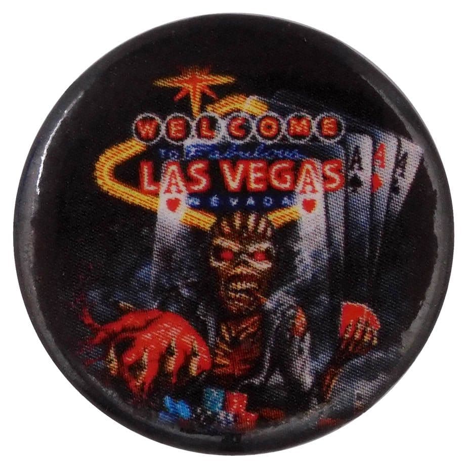 Iron Maiden - 'Welcome to the Fabulous Las Vegas' Button Badge