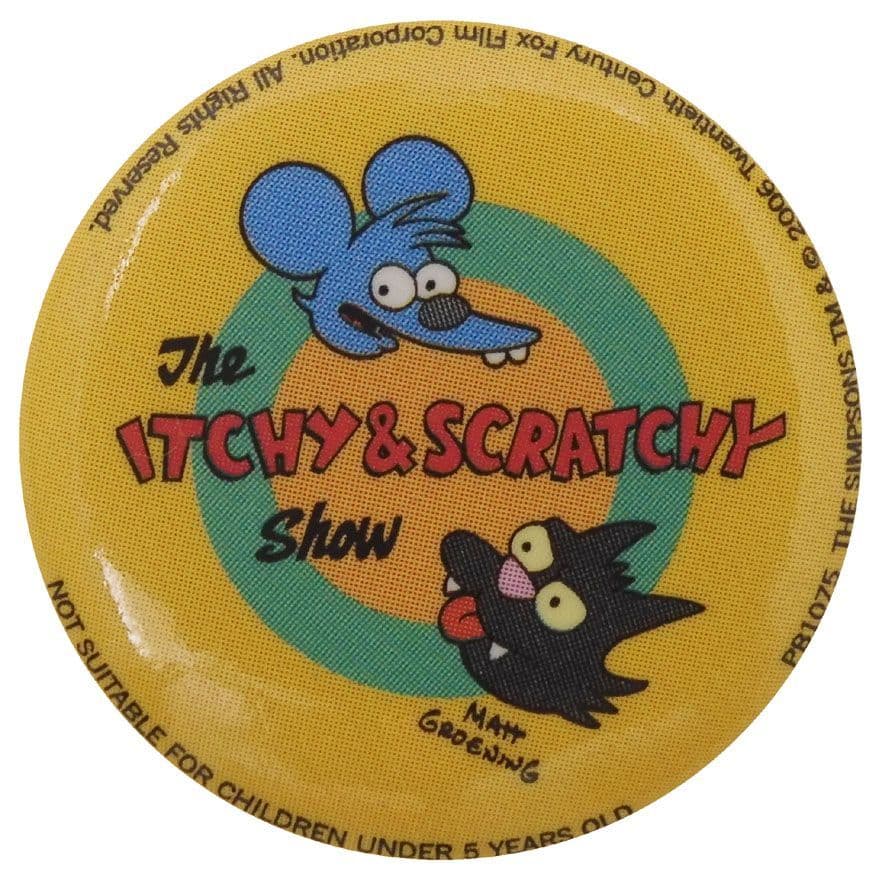 Itchy & Scratchy - Button Badge