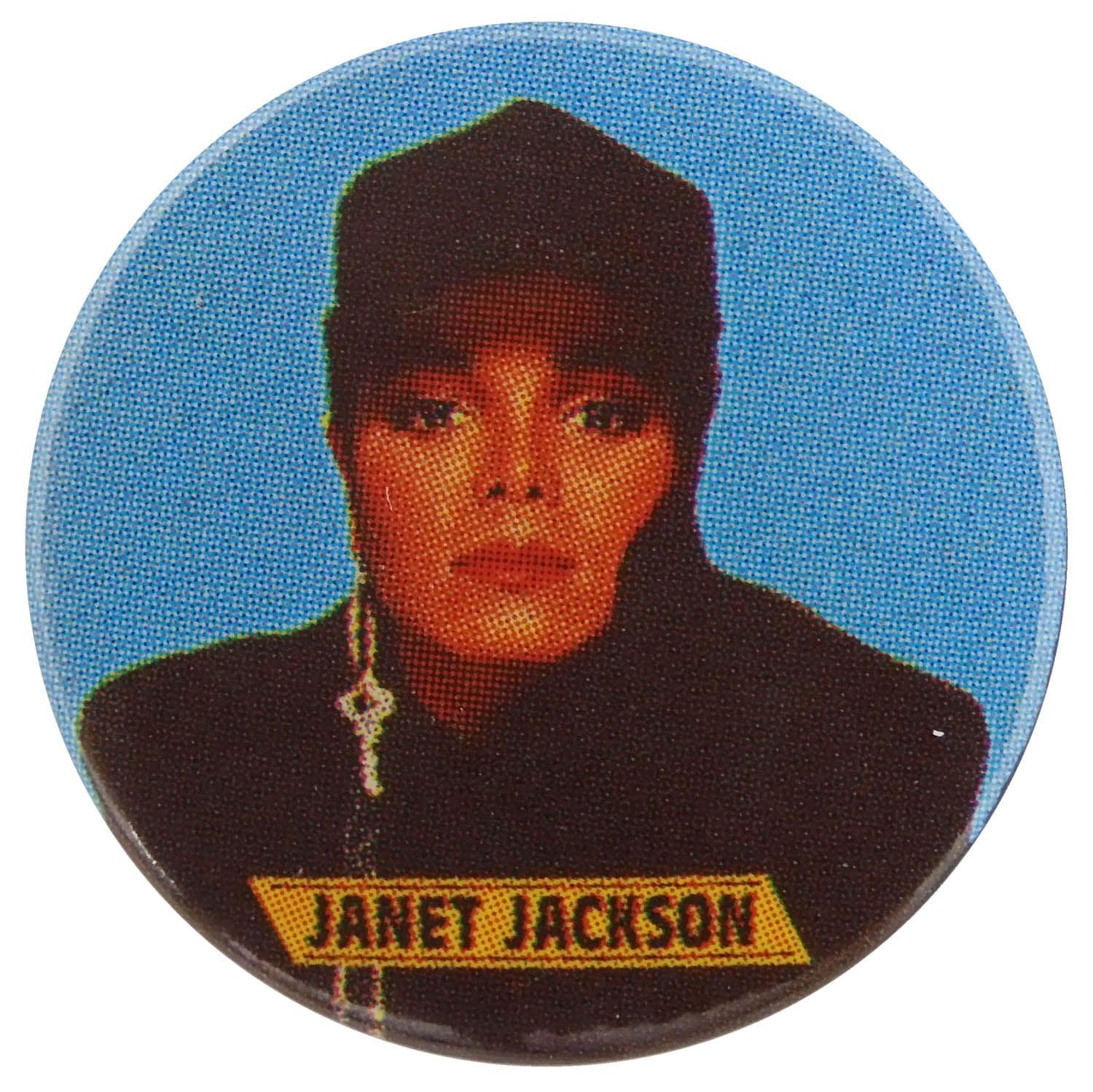 Janet Jackson - 'Blue' Button Badge