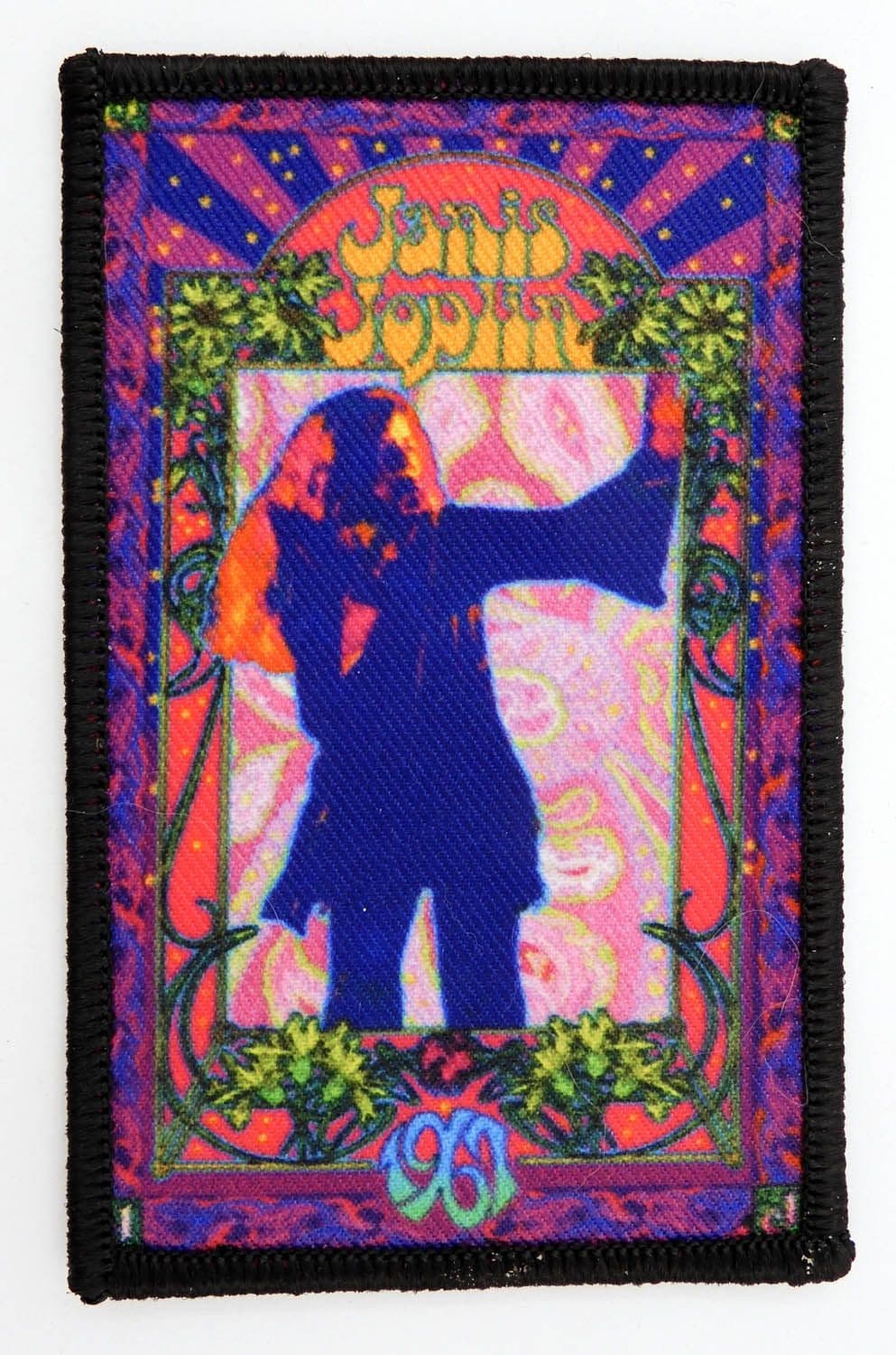Janis Joplin - 'Floral Flame' Printed Patch