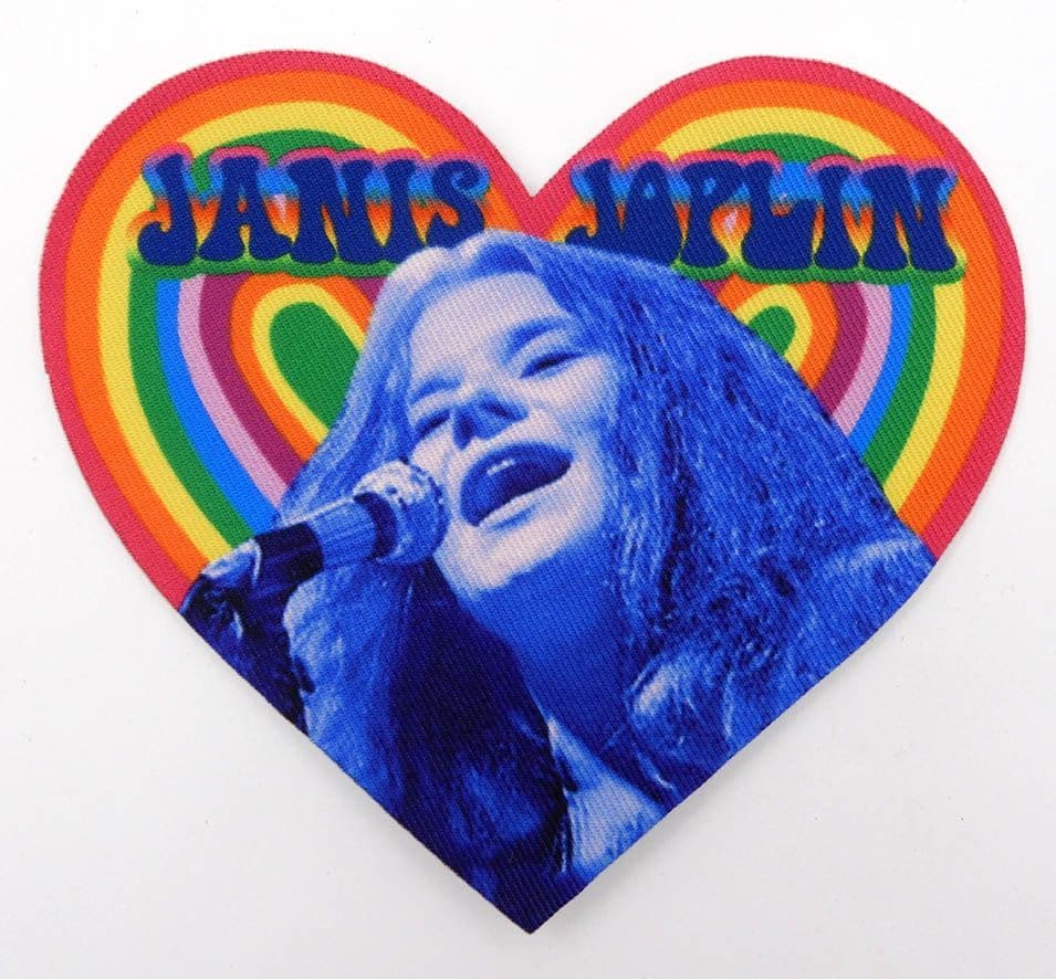 Janis Joplin - 'Heart' Printed Patch