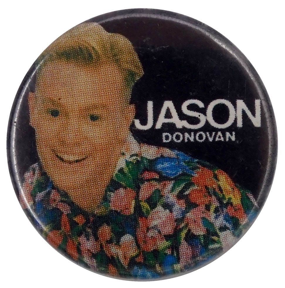 Jason Donovan - 'Flowery Shirt' Button Badge