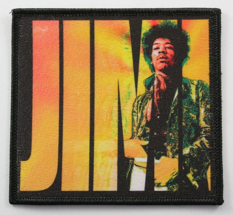 Jimi Hendrix - 'Jimi in Jimi' Woven / Printed Patch (Shiny)