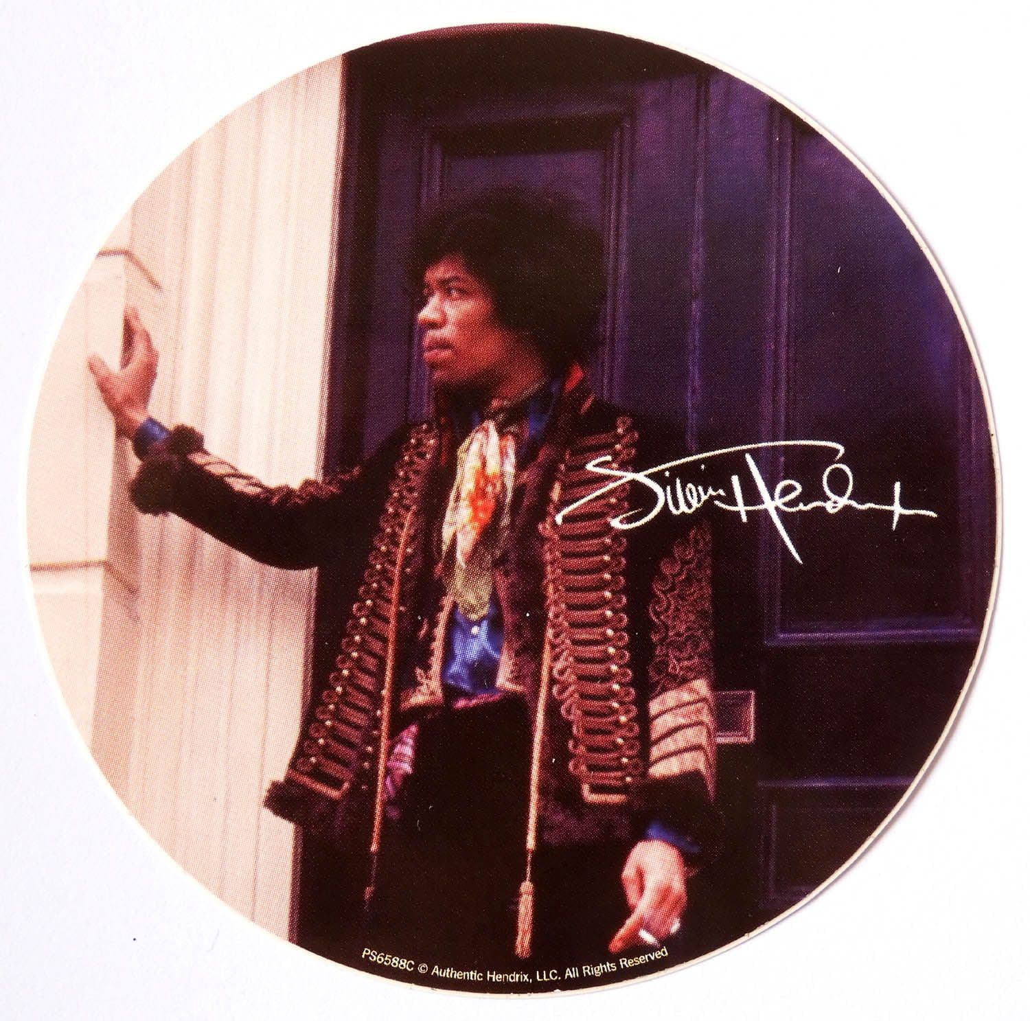 Jimi Hendrix - 'Signature' Sticker