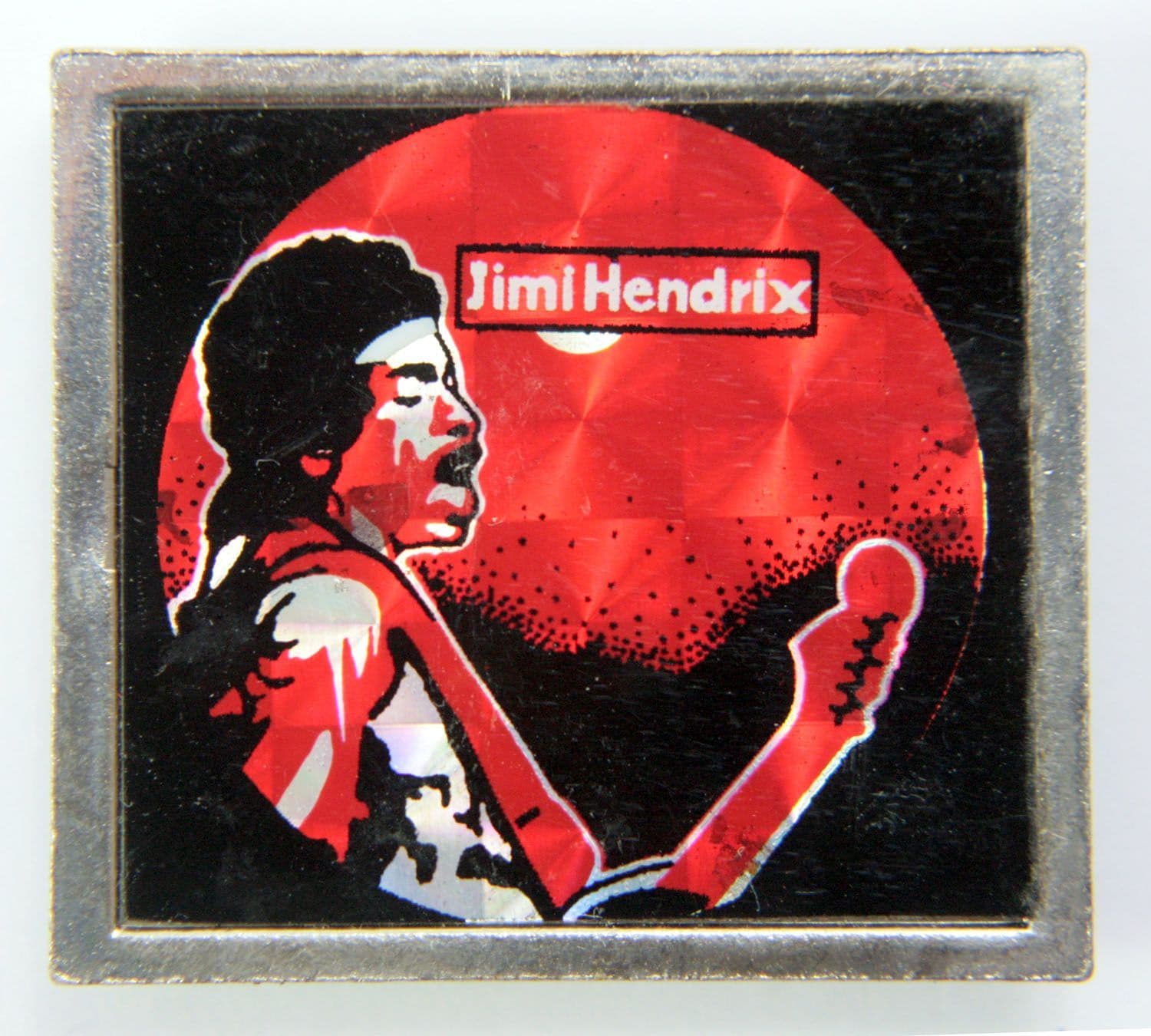 Jimi Hendrix - 'Stage' Prismatic Lapel Badge