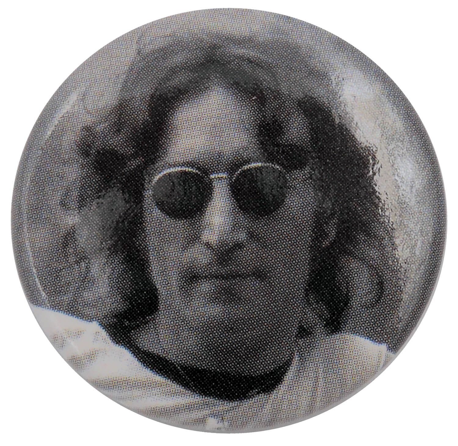 John Lennon - 'Black & White' Button Badge
