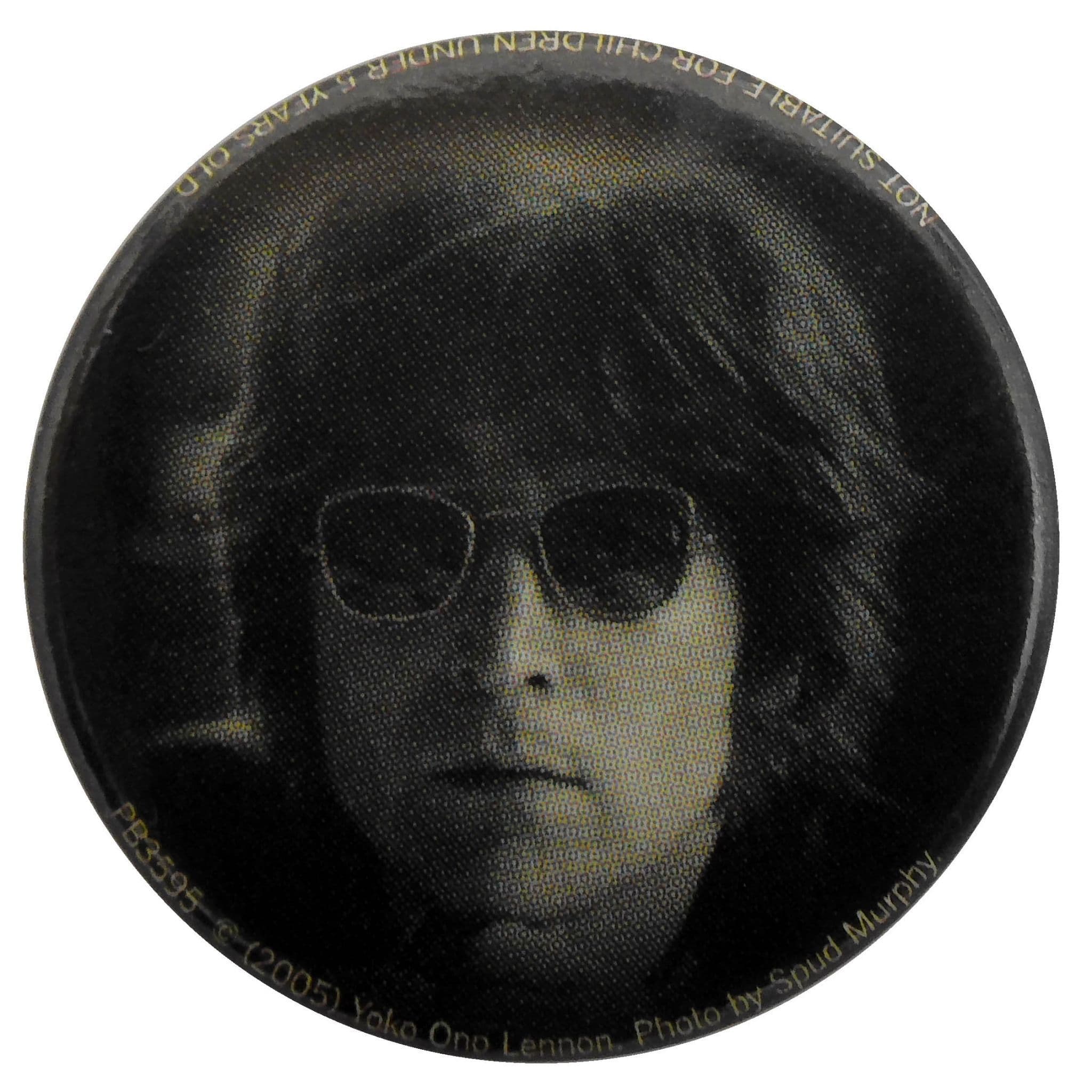 John Lennon - 'Face Black & White' Button Badge