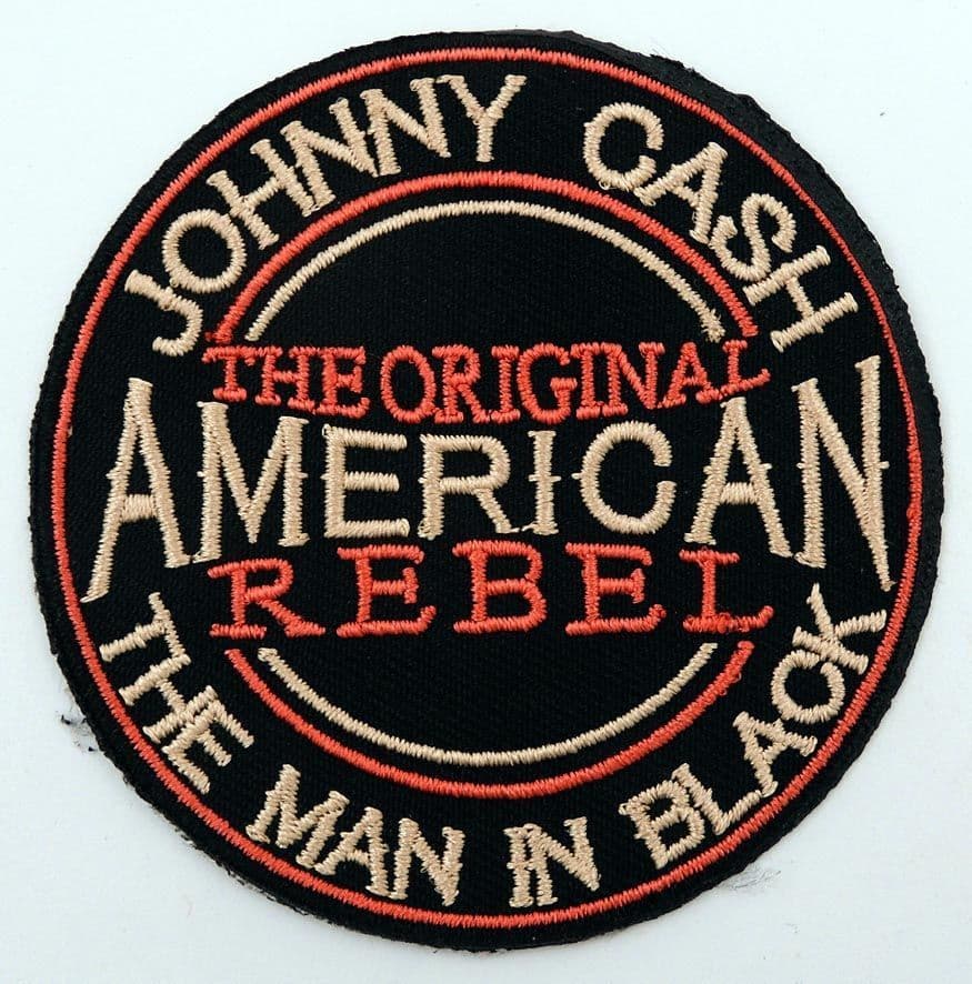 Johnny Cash  - 'American Rebel' Embroidered Patch