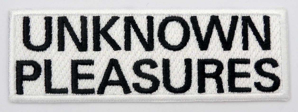 Joy Division - 'Unknown Pleasures Name' Woven Patch