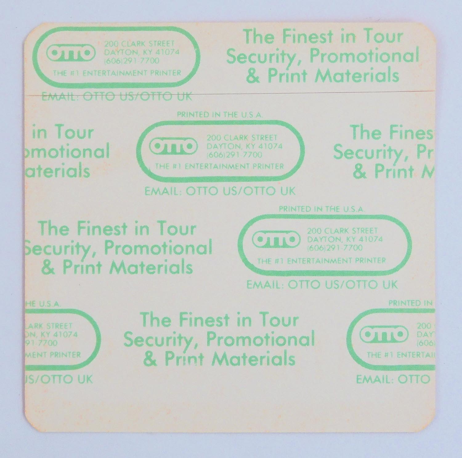 Judas Priest - 'Ram it Down Tour 1988 Artist/Guest' Orange OTTO Backstage Pass