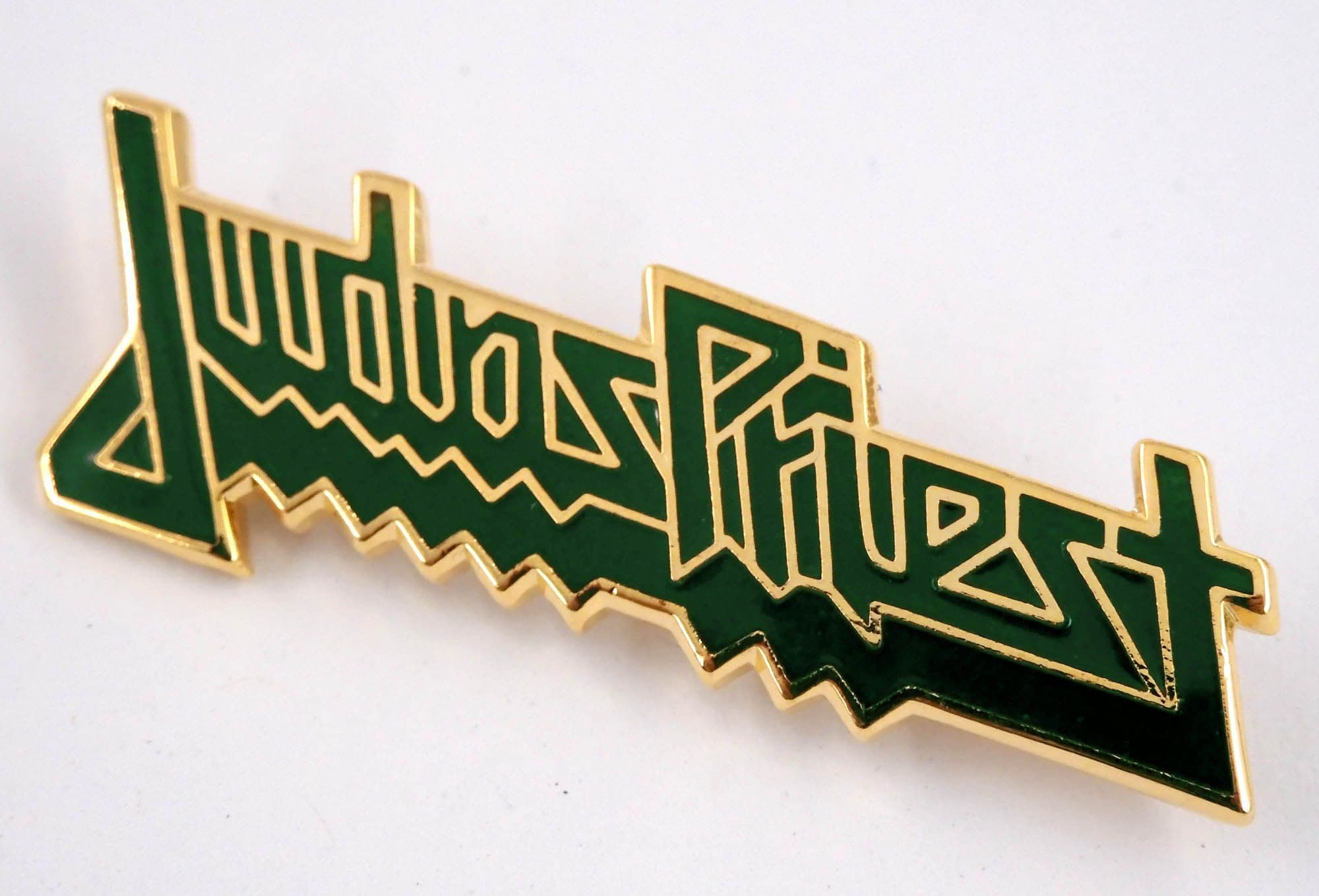Judas Priest - 'Green Logo' Enamel Badge