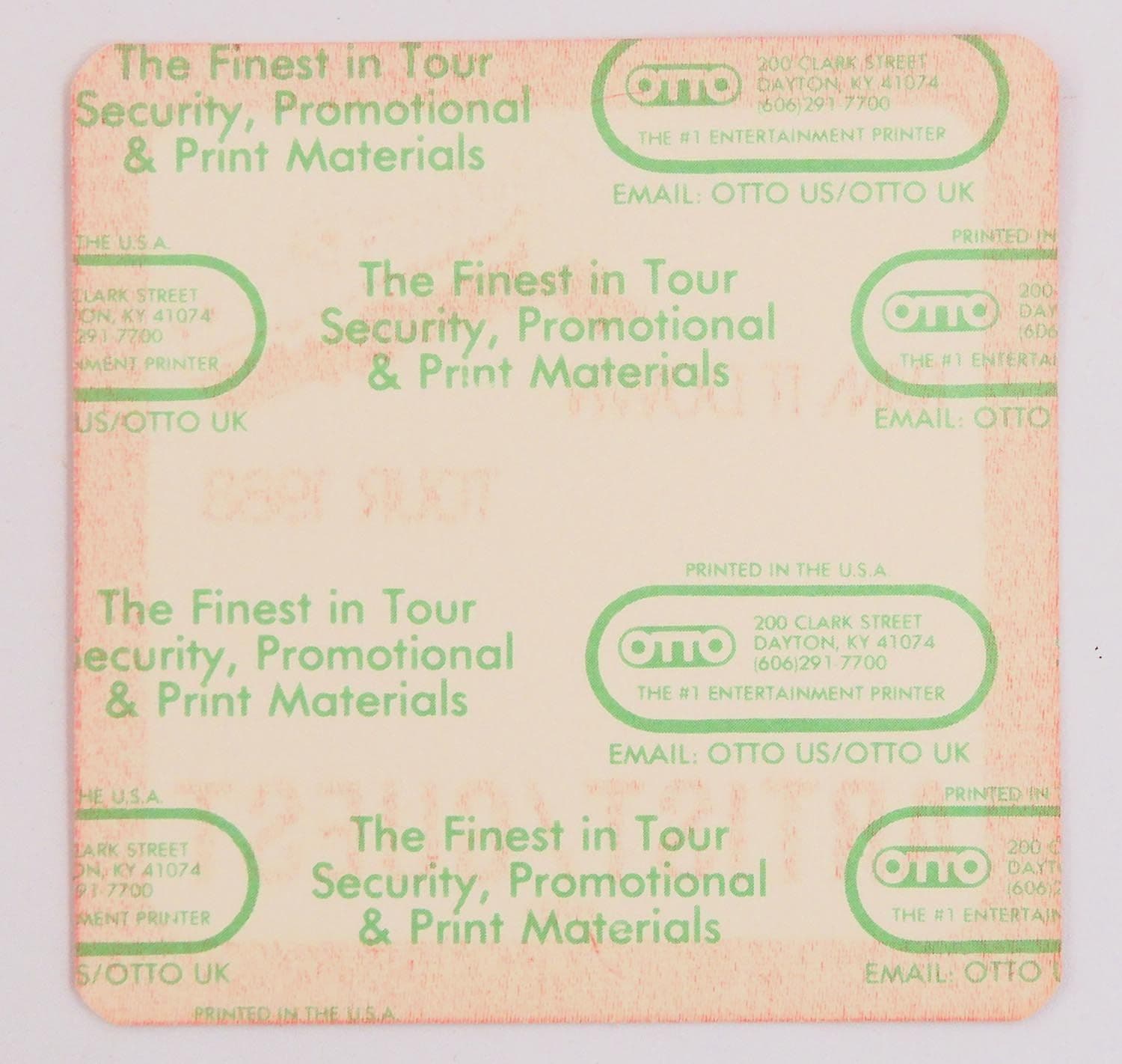 Judas Priest - 'Ram it Down Tour 1988 Artist/Guest' Red OTTO Backstage Pass