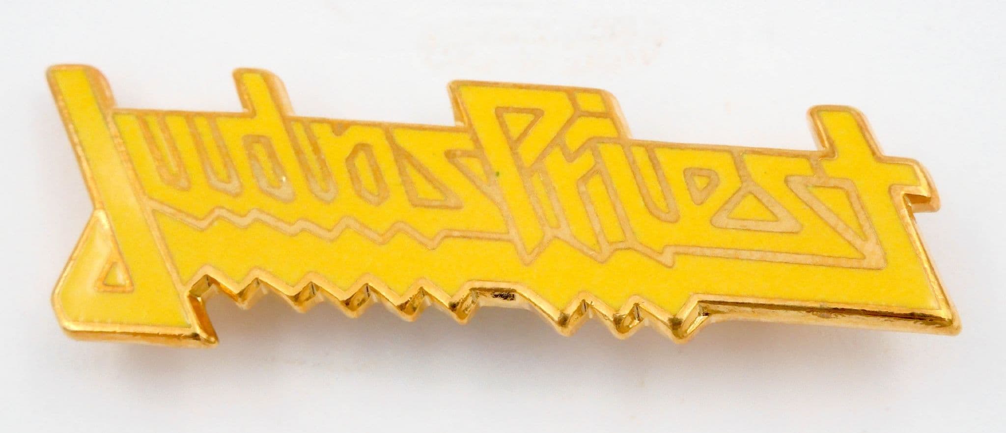 Judas Priest - 'Yellow Logo' Enamel Badge