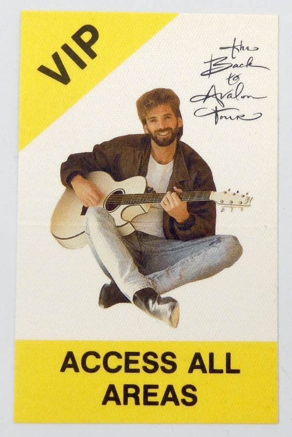 Kenny Loggins - 'The Back to Avalon Tour 1988 - VIP' Backstage Pass