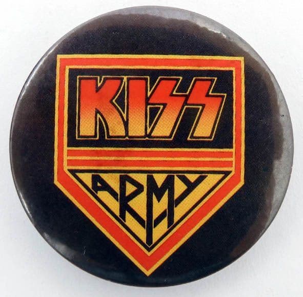 Kiss - 'Army' Large 56mm Badge