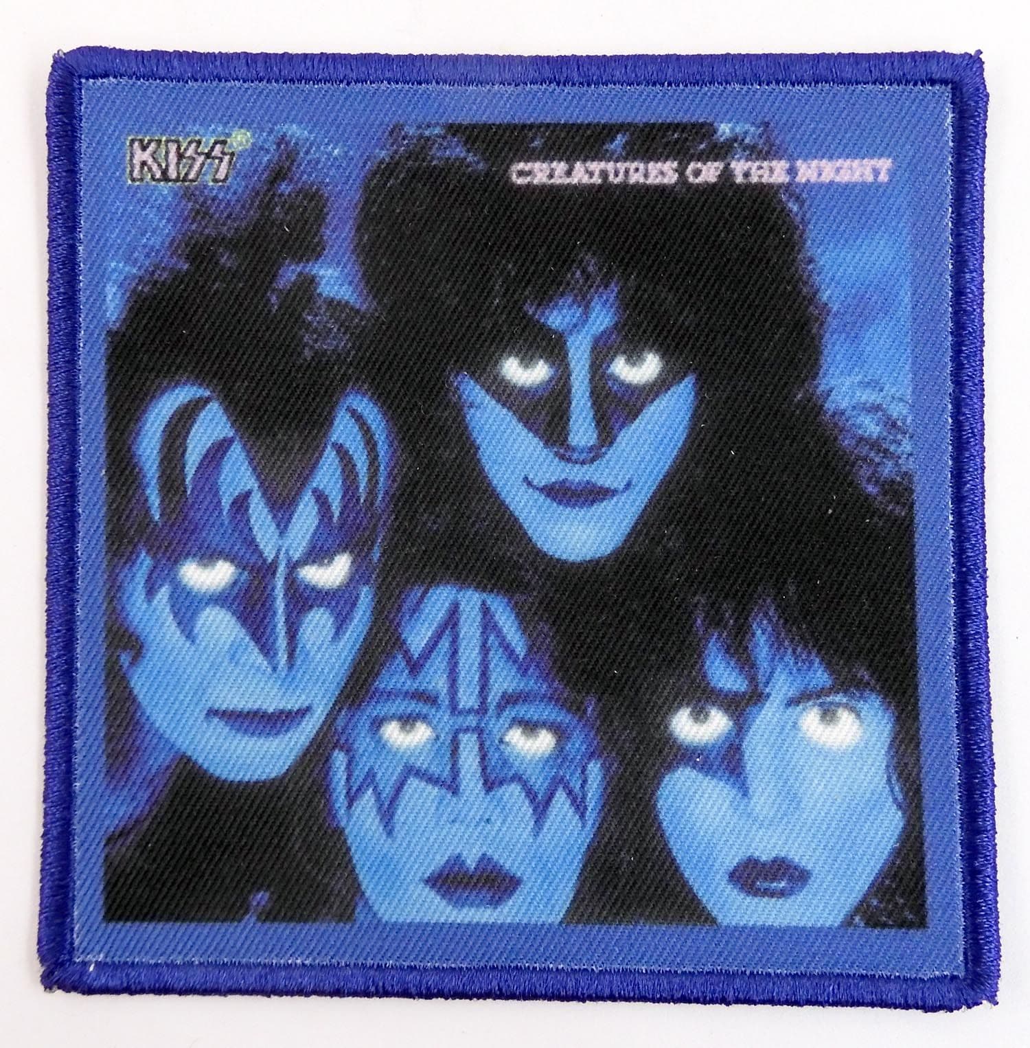 Kiss - 'Creatures of the Night - Blue' Printed Patch