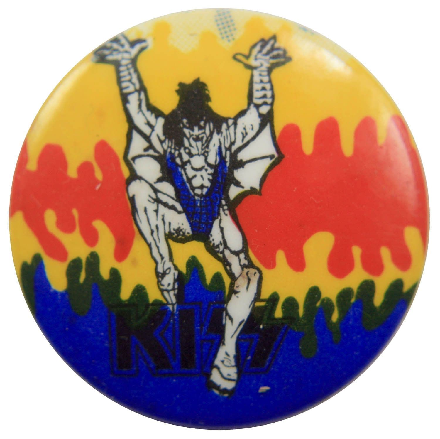 Kiss - 'Gene Cartoon' Button Badge