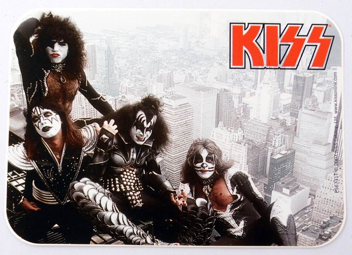 Kiss - 'Group Skyscrapers' Sticker
