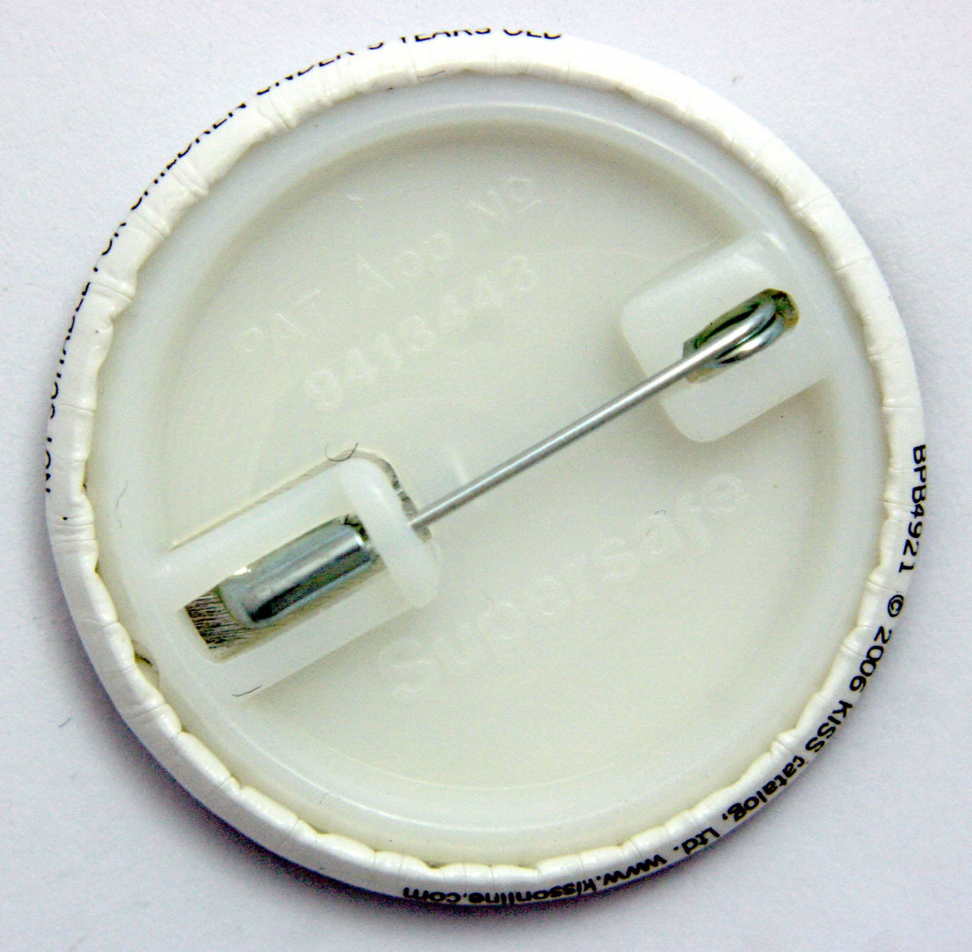 Kiss - 'Group White Background' Large Button Badge