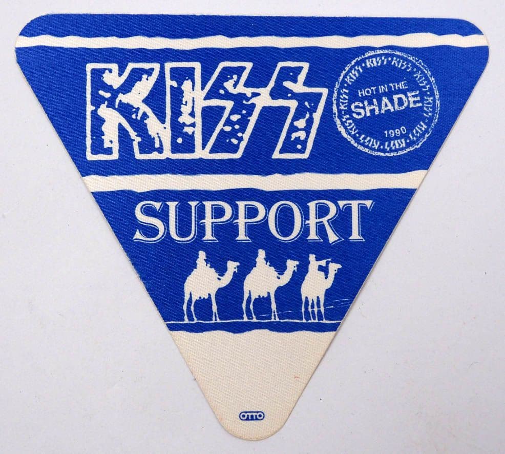 Kiss 'Hot in the Shade' 1990 Support Blue OTTO Backstage Pass