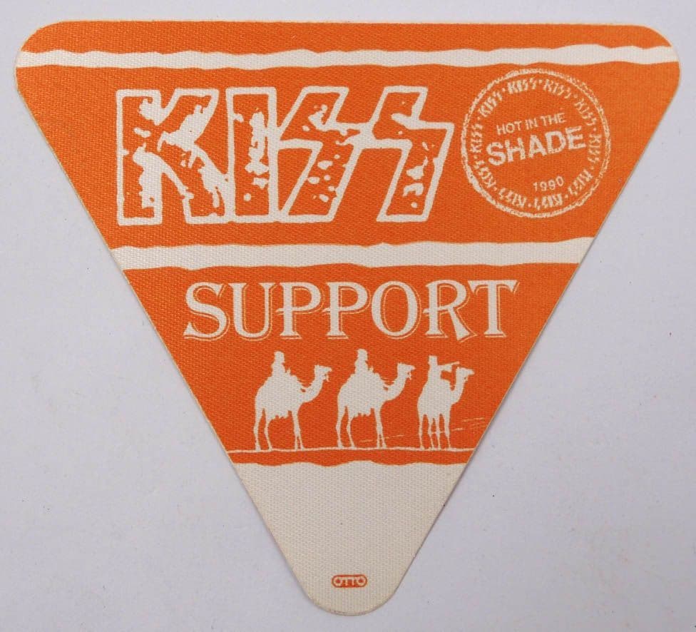 Kiss 'Hot in the Shade' 1990 Support Orange OTTO Backstage Pass