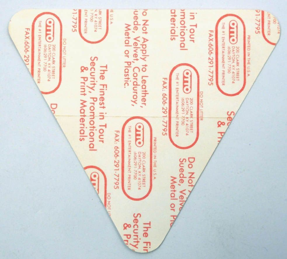 Kiss 'Hot in the Shade' 1990 Support Orange OTTO Backstage Pass