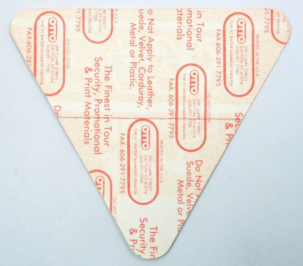 Kiss 'Hot in the Shade' 1990 Support Red OTTO Backstage Pass