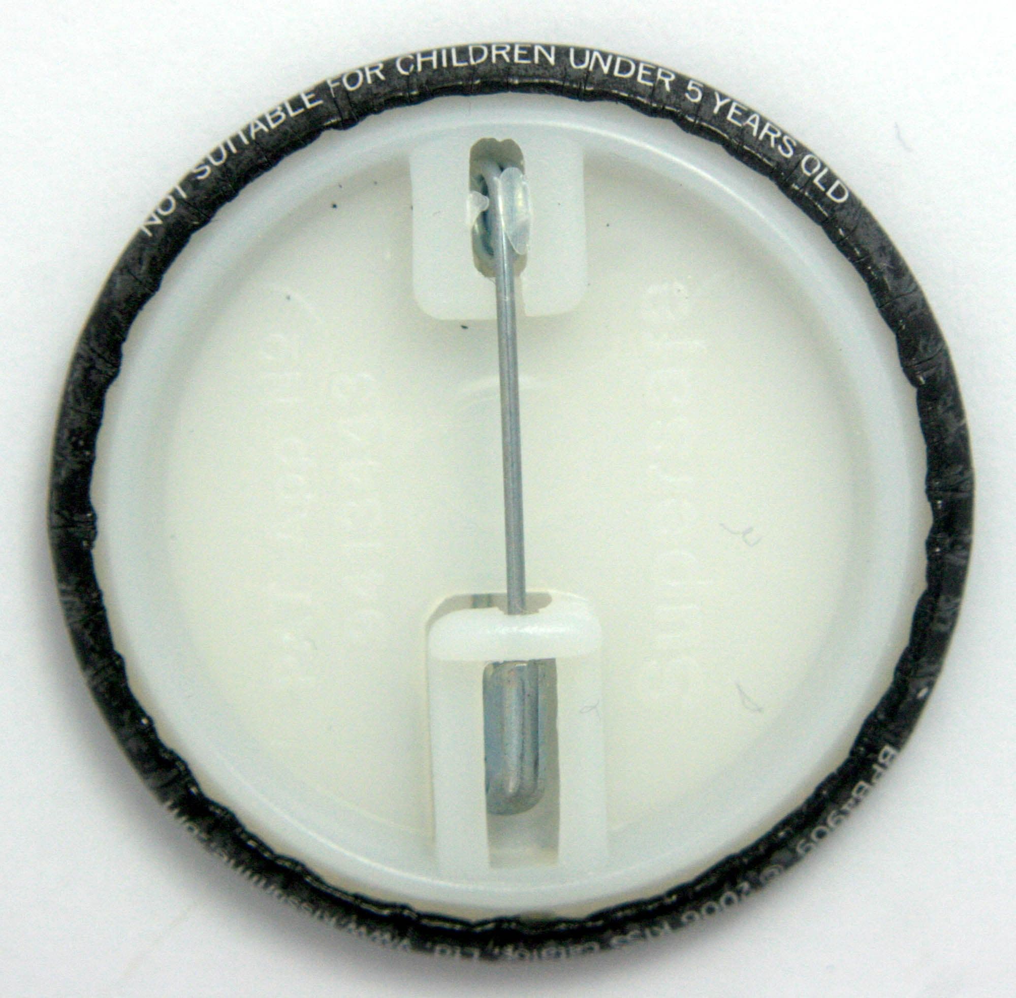 Kiss - 'Logo Black Background' Large Button Badge