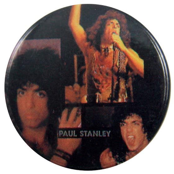 Kiss - 'Paul Stanley Pictures' Button Badge