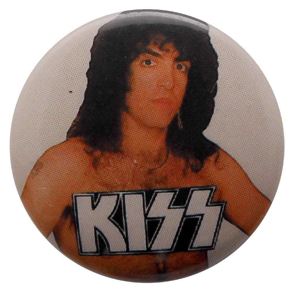 Kiss - 'Paul Topless' Button Badge