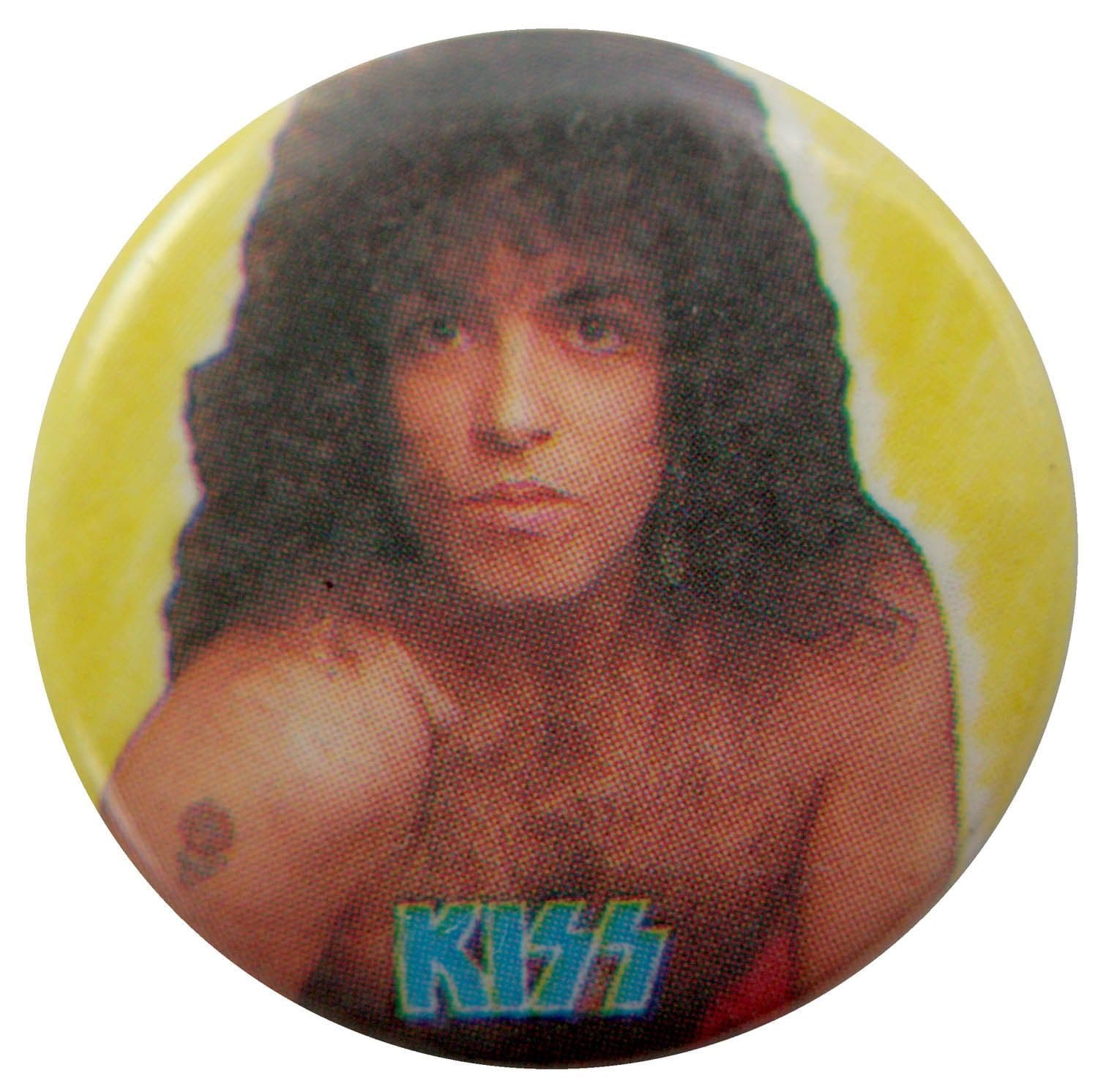 Kiss - 'Paul Yellow' Button Badge