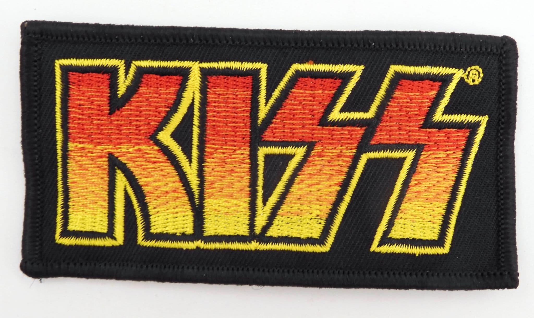 Kiss - 'Red & Yellow Logo' Embroidered Patch