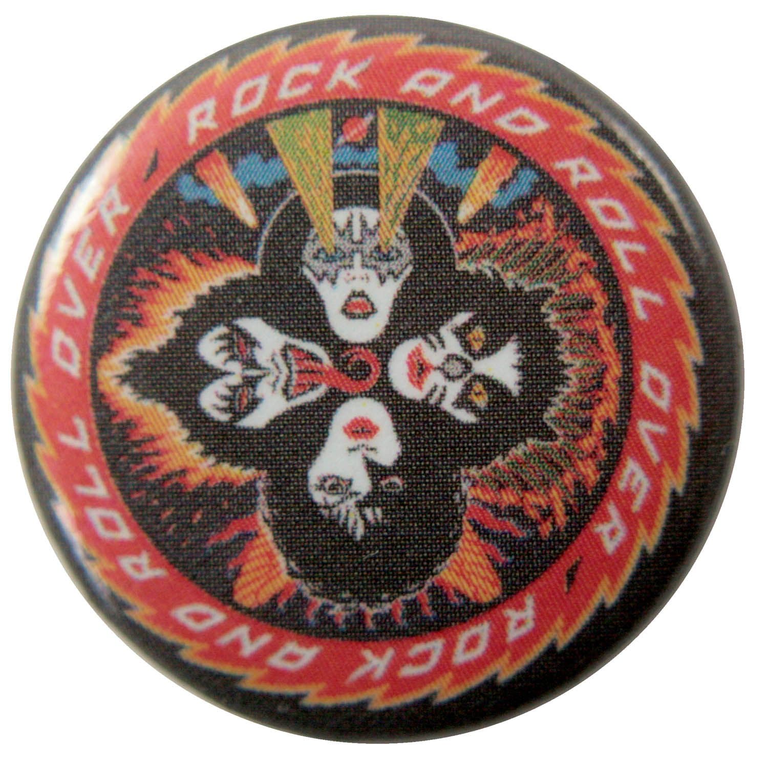 Kiss - 'Rock and Roll Over' Button Badge