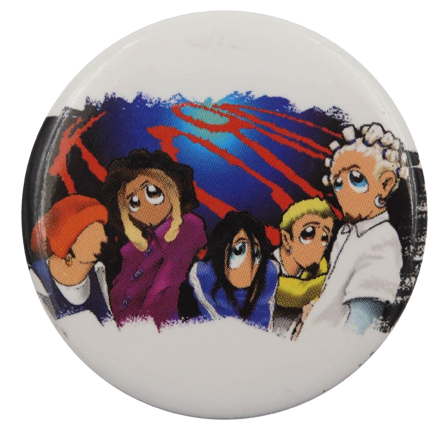 Korn - 'Cartoon Group' Large Button Badge