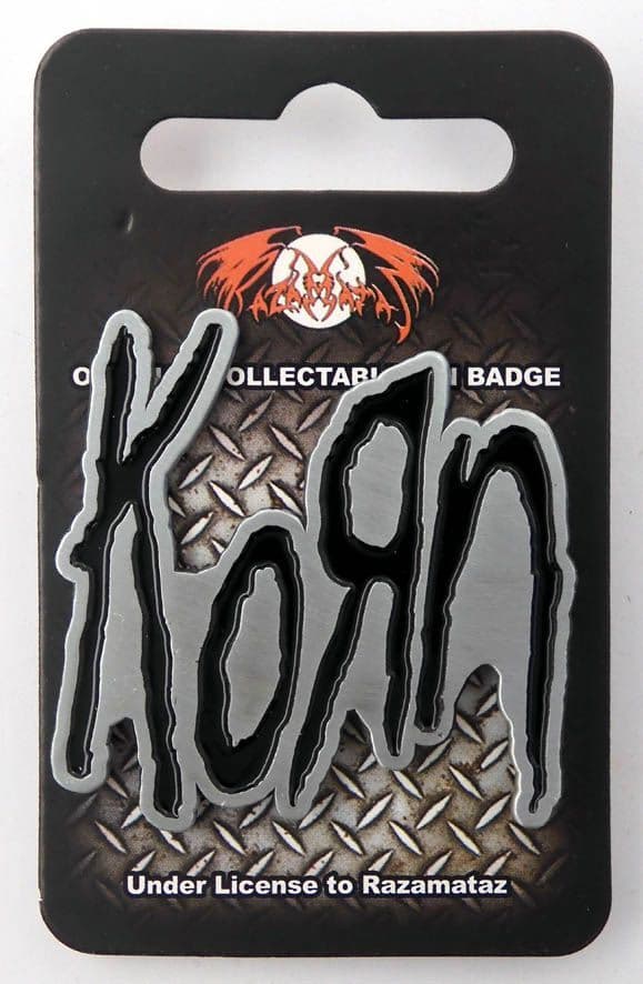 Korn - 'Logo' Enamelled Cast Metal Badge