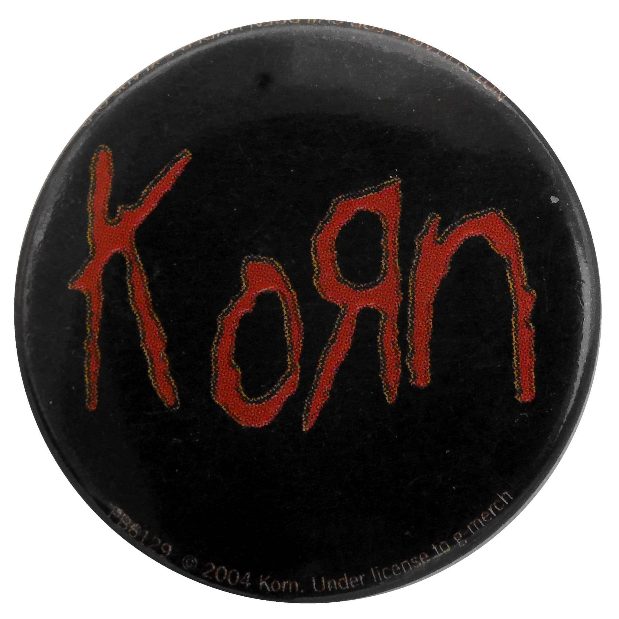 Korn - 'Red Logo 1' Button Badge