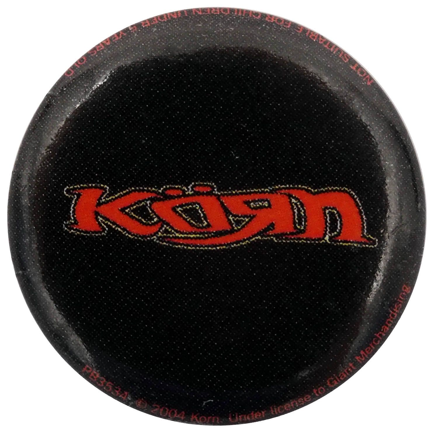 Korn - 'Red Logo 2' Button Badge