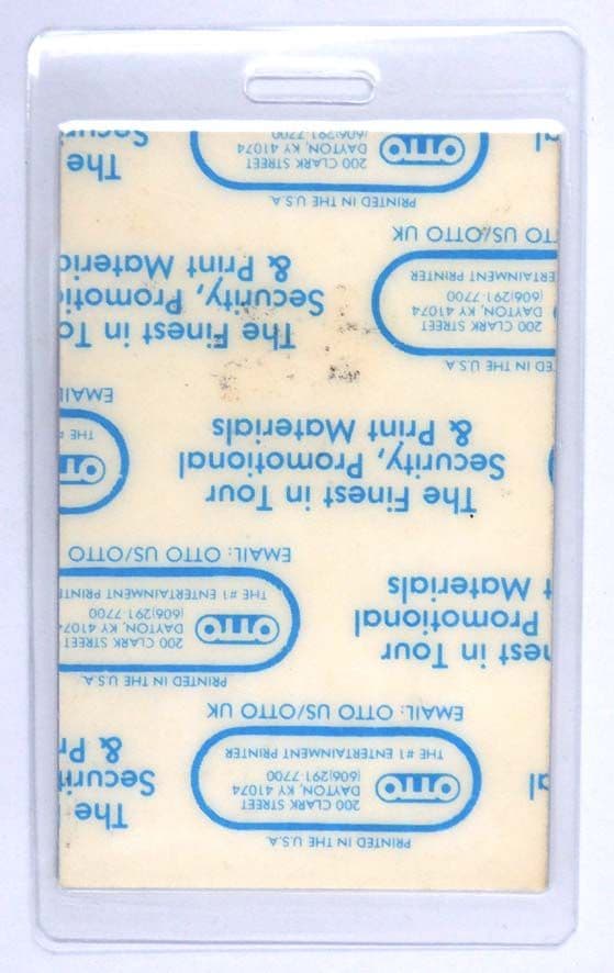 Krokus - 'Heart Attack Tour 1988 Tour Staff All Access' Vintage Laminated Backstage Pass