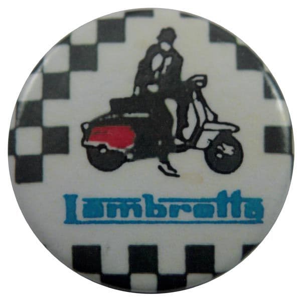 Lambretta - 'Bike Checks' Button Badge