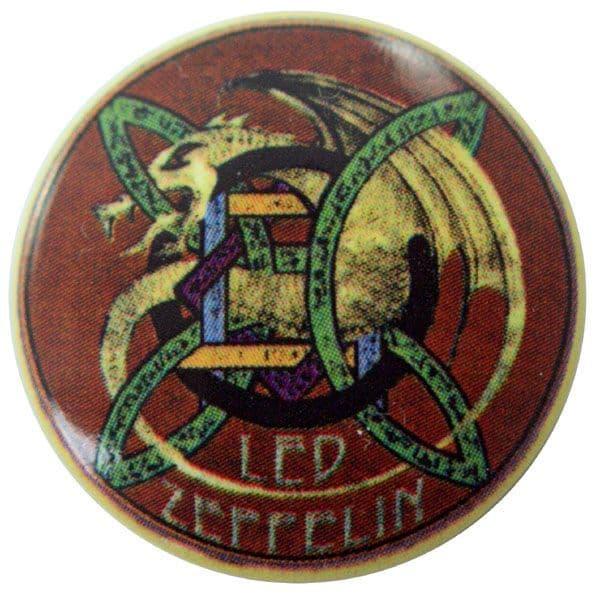 Led Zeppelin - 'The Dragon Snake' Button Badge