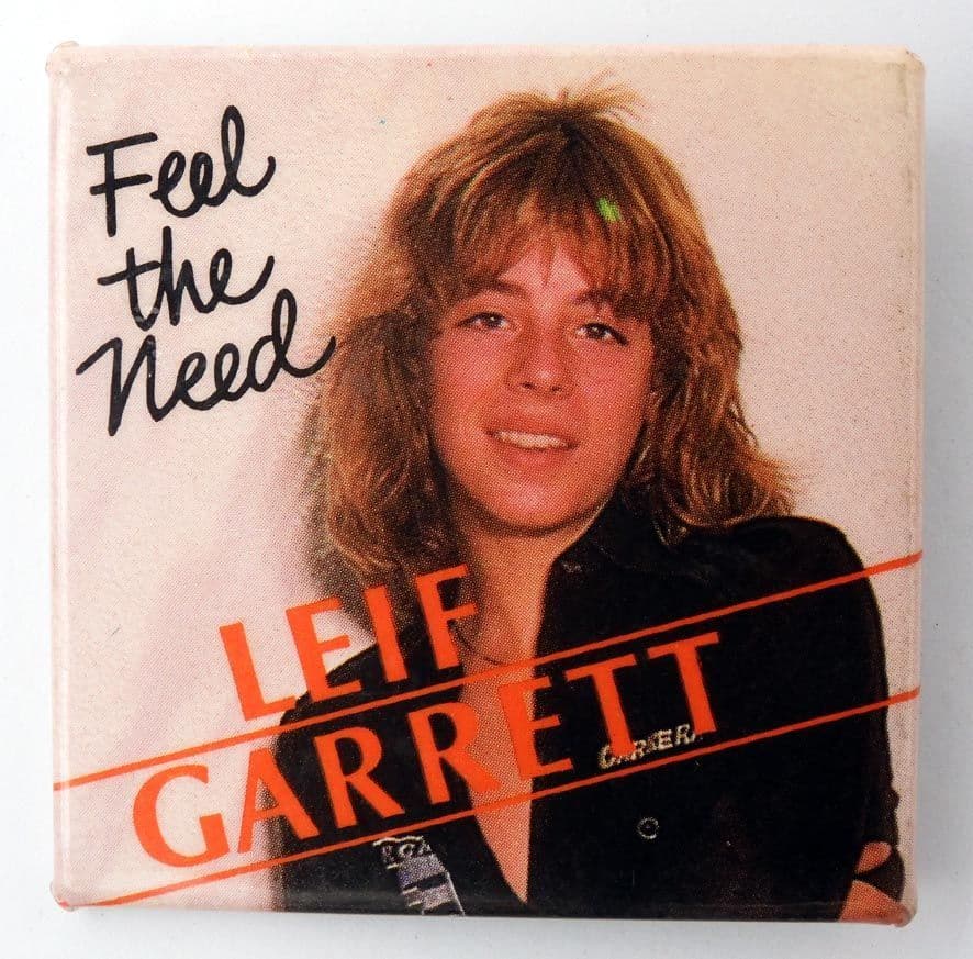 Leif Garrett - 'Feel the Need' Large Square Badge
