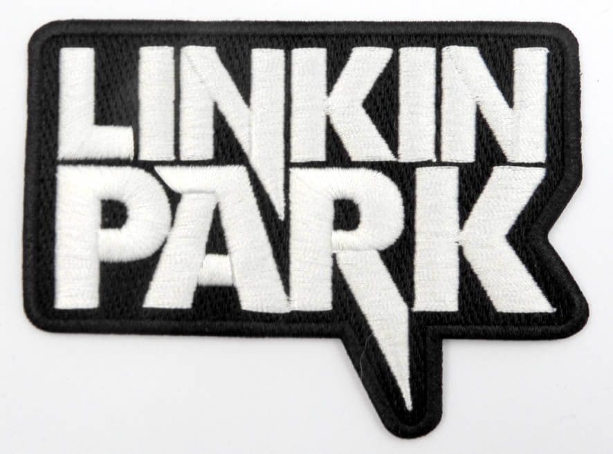 Linkin Park - 'Logo White on Black' Woven Patch