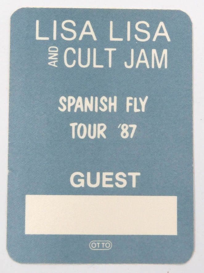 Lisa Lisa & Cult Jam - 'Spanish Fly Tour '87' Backstage Pass