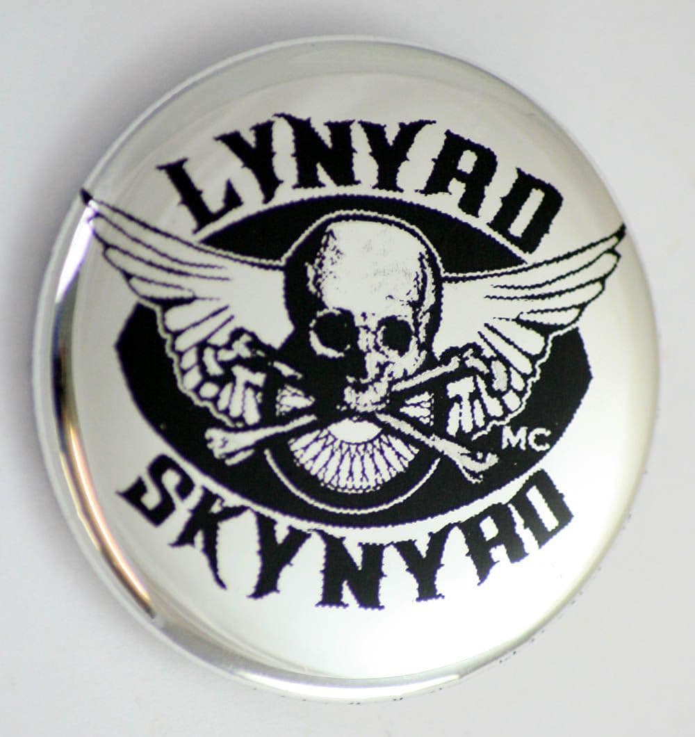Lynyrd Skynyrd - 'Skull Logo' Large Button Badge