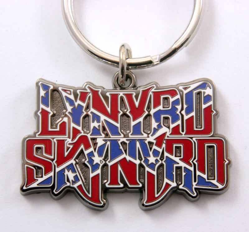 Lynyrd Skynyrd - 'Flag Logo' Enamelled Metal Keyring