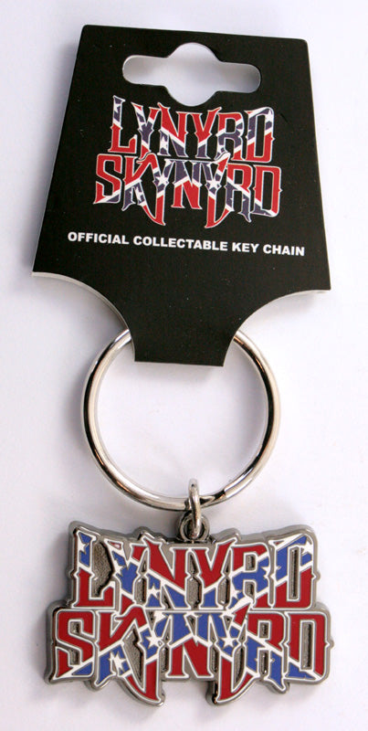 Lynyrd Skynyrd - 'Flag Logo' Enamelled Metal Keyring