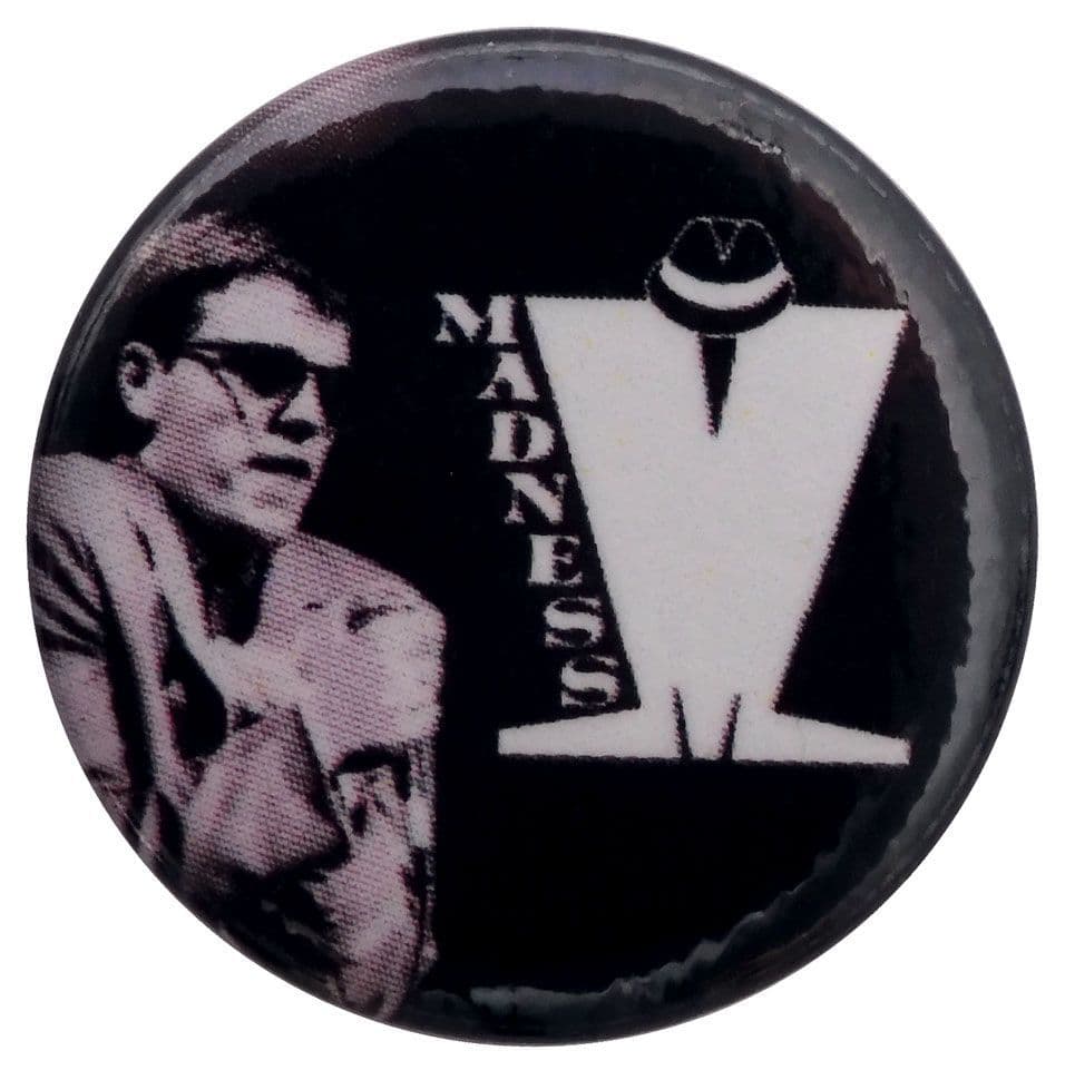 Madness - 'Suggs and M Logo' Button Badge
